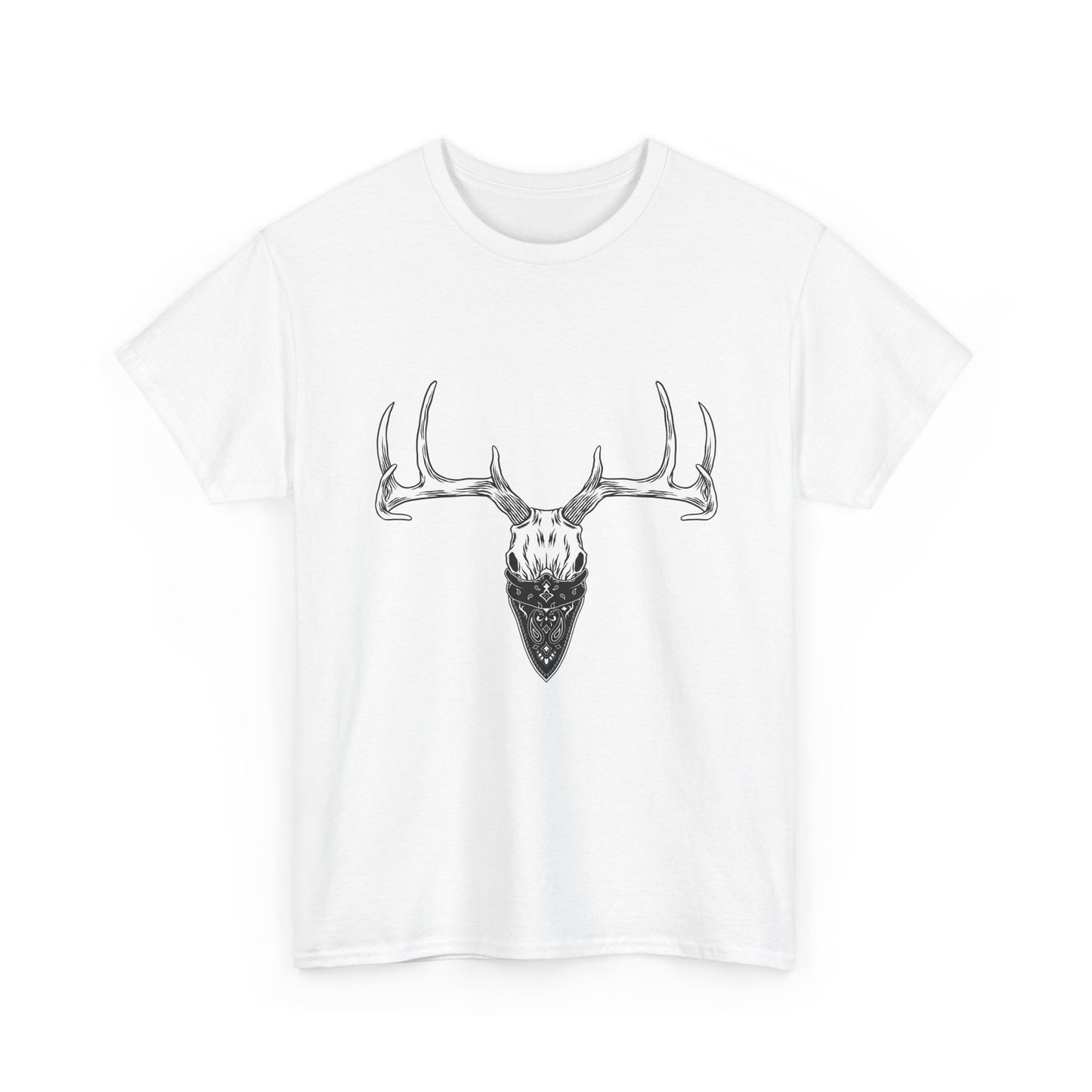 Deer Antler Skull T‑Shirt – Rustic Outdoors Hunting Tee