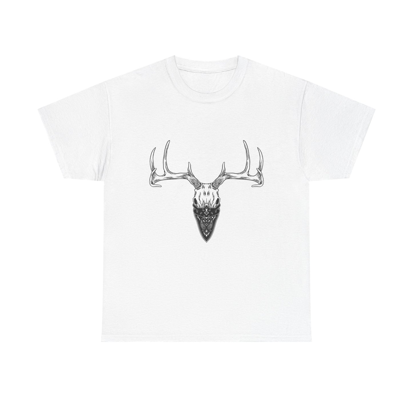Deer Antler Skull T‑Shirt – Rustic Outdoors Hunting Tee