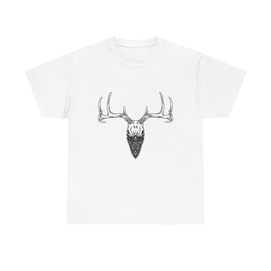 Deer Antler Skull T‑Shirt – Rustic Outdoors Hunting Tee